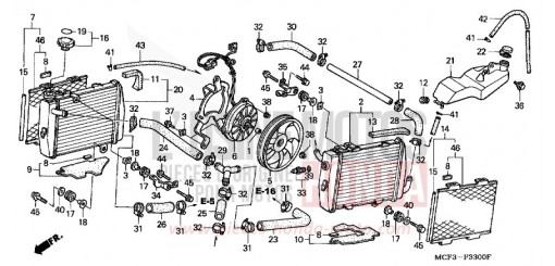RADIATORE (VTR1000SPY/1) VTR1000SPY di 2000